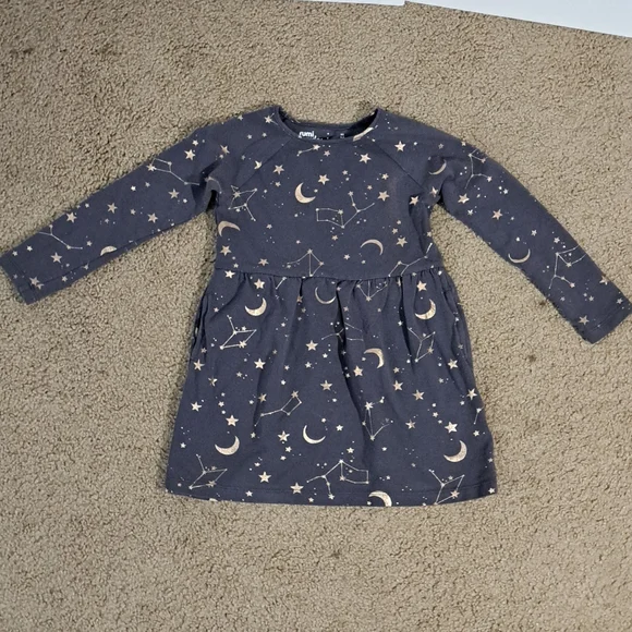 princess polly baby blue dress Rumi + Ryder Dresses | Star, Moon, & Constellation Dress | Color: Blue/Gold | Size: 4g